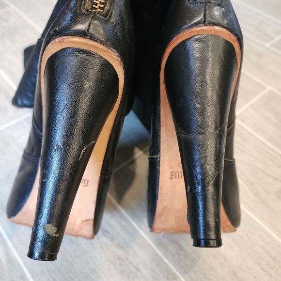 Gee Wawa Black Lesther Over Knee Platform Boot - Picture 8 of 17